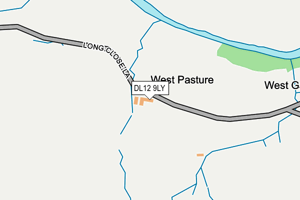 DL12 9LY map - OS OpenMap – Local (Ordnance Survey) DL12 9LY map - OS OpenMap – Local (Ordnance Survey)