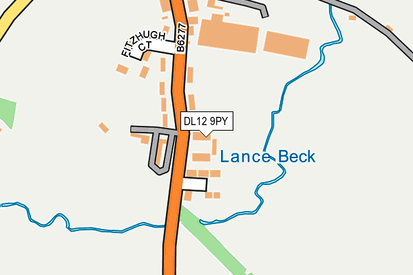 DL12 9PY map - OS OpenMap – Local (Ordnance Survey) DL12 9PY map - OS OpenMap – Local (Ordnance Survey)