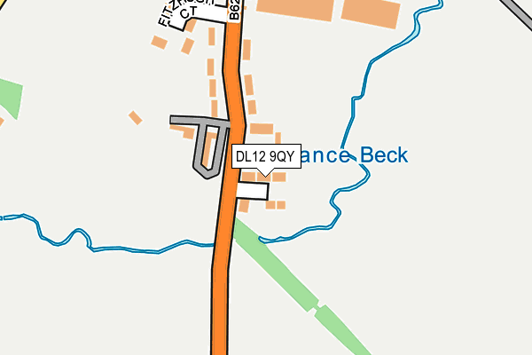 DL12 9QY map - OS OpenMap – Local (Ordnance Survey) DL12 9QY map - OS OpenMap – Local (Ordnance Survey)