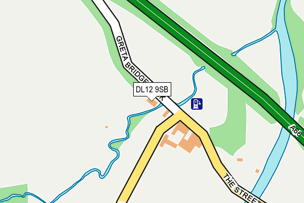 DL12 9SB map - OS OpenMap – Local (Ordnance Survey) DL12 9SB map - OS OpenMap – Local (Ordnance Survey)
