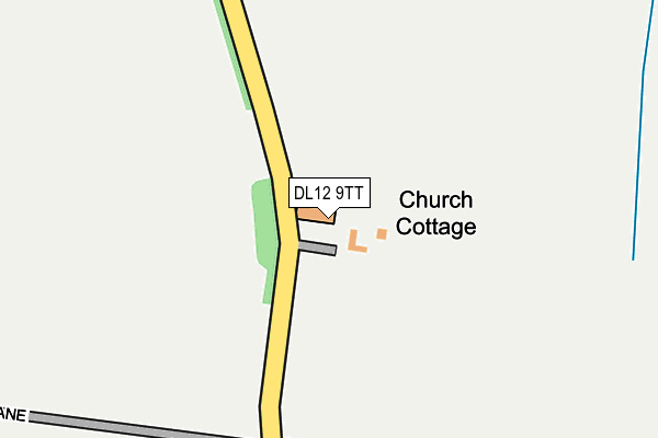 DL12 9TT map - OS OpenMap – Local (Ordnance Survey) DL12 9TT map - OS OpenMap – Local (Ordnance Survey)