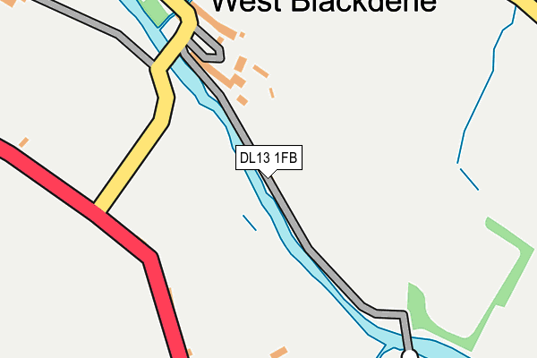 DL13 1FB map - OS OpenMap – Local (Ordnance Survey) DL13 1FB map - OS OpenMap – Local (Ordnance Survey)