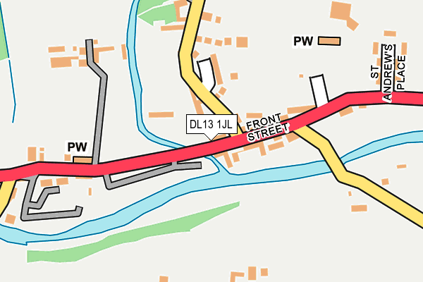 DL13 1JL map - OS OpenMap – Local (Ordnance Survey) DL13 1JL map - OS OpenMap – Local (Ordnance Survey)