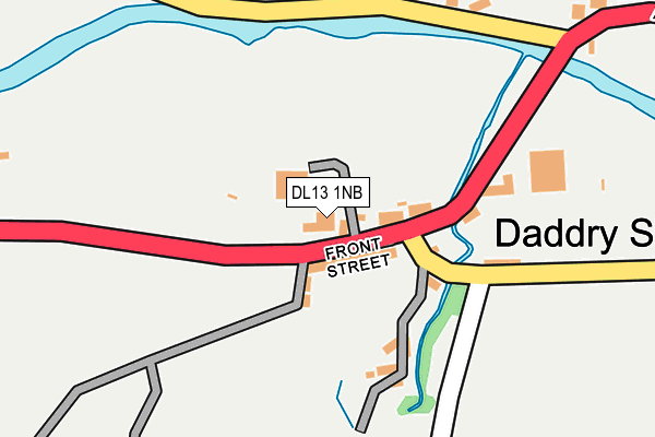 DL13 1NB map - OS OpenMap – Local (Ordnance Survey) DL13 1NB map - OS OpenMap – Local (Ordnance Survey)