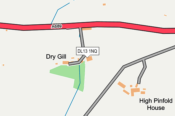 DL13 1NQ map - OS OpenMap – Local (Ordnance Survey) DL13 1NQ map - OS OpenMap – Local (Ordnance Survey)