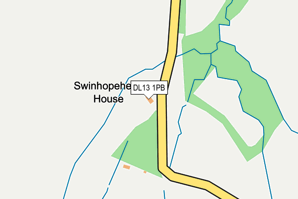 DL13 1PB map - OS OpenMap – Local (Ordnance Survey) DL13 1PB map - OS OpenMap – Local (Ordnance Survey)