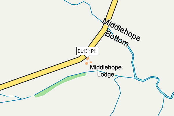 DL13 1PH map - OS OpenMap – Local (Ordnance Survey) DL13 1PH map - OS OpenMap – Local (Ordnance Survey)