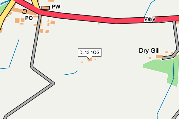 DL13 1QG map - OS OpenMap – Local (Ordnance Survey) DL13 1QG map - OS OpenMap – Local (Ordnance Survey)
