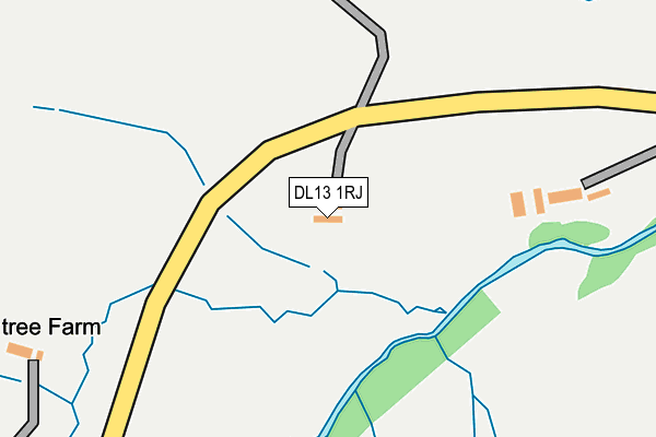 DL13 1RJ map - OS OpenMap – Local (Ordnance Survey) DL13 1RJ map - OS OpenMap – Local (Ordnance Survey)