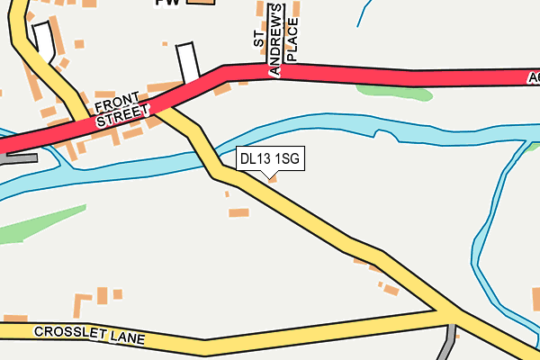 DL13 1SG map - OS OpenMap – Local (Ordnance Survey) DL13 1SG map - OS OpenMap – Local (Ordnance Survey)