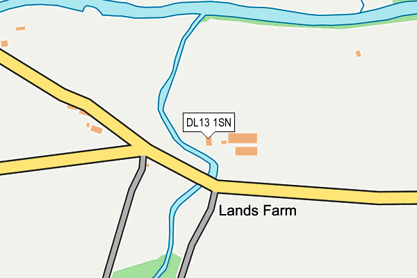 DL13 1SN map - OS OpenMap – Local (Ordnance Survey) DL13 1SN map - OS OpenMap – Local (Ordnance Survey)