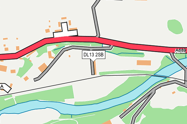 DL13 2SB map - OS OpenMap – Local (Ordnance Survey) DL13 2SB map - OS OpenMap – Local (Ordnance Survey)