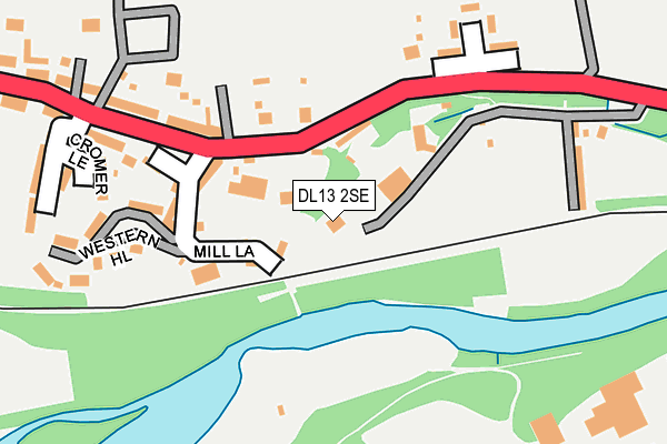 DL13 2SE map - OS OpenMap – Local (Ordnance Survey) DL13 2SE map - OS OpenMap – Local (Ordnance Survey)