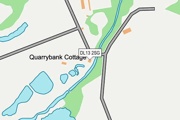 DL13 2SG map - OS OpenMap – Local (Ordnance Survey) DL13 2SG map - OS OpenMap – Local (Ordnance Survey)