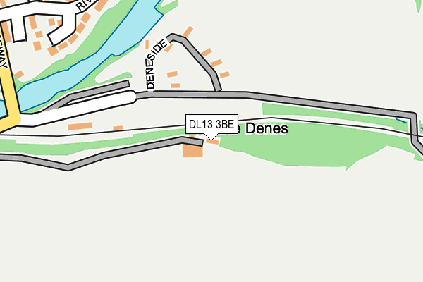 DL13 3BE map - OS OpenMap – Local (Ordnance Survey) DL13 3BE map - OS OpenMap – Local (Ordnance Survey)