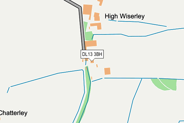 DL13 3BH map - OS OpenMap – Local (Ordnance Survey) DL13 3BH map - OS OpenMap – Local (Ordnance Survey)