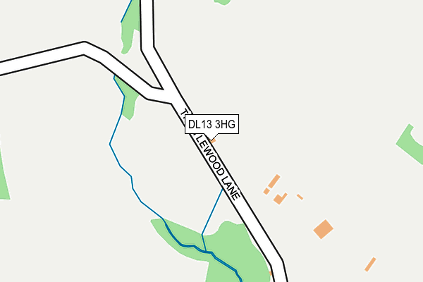 DL13 3HG map - OS OpenMap – Local (Ordnance Survey) DL13 3HG map - OS OpenMap – Local (Ordnance Survey)