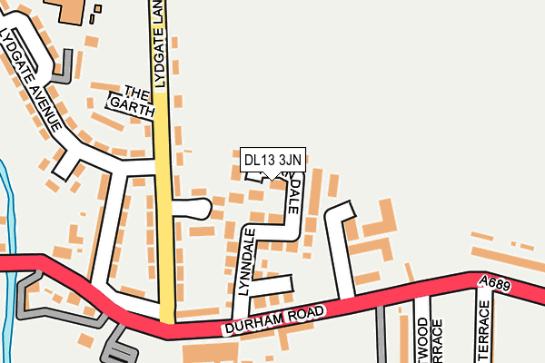 DL13 3JN map - OS OpenMap – Local (Ordnance Survey) DL13 3JN map - OS OpenMap – Local (Ordnance Survey)