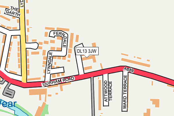DL13 3JW map - OS OpenMap – Local (Ordnance Survey) DL13 3JW map - OS OpenMap – Local (Ordnance Survey)