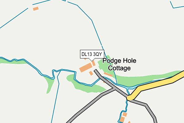 DL13 3QY map - OS OpenMap – Local (Ordnance Survey) DL13 3QY map - OS OpenMap – Local (Ordnance Survey)