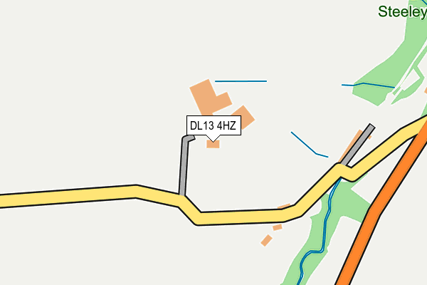 DL13 4HZ map - OS OpenMap – Local (Ordnance Survey) DL13 4HZ map - OS OpenMap – Local (Ordnance Survey)