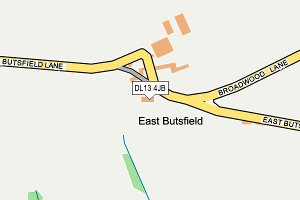 DL13 4JB map - OS OpenMap – Local (Ordnance Survey) DL13 4JB map - OS OpenMap – Local (Ordnance Survey)