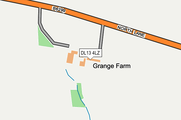 DL13 4LZ map - OS OpenMap – Local (Ordnance Survey) DL13 4LZ map - OS OpenMap – Local (Ordnance Survey)