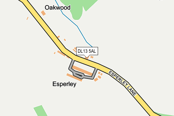 DL13 5AL map - OS OpenMap – Local (Ordnance Survey)