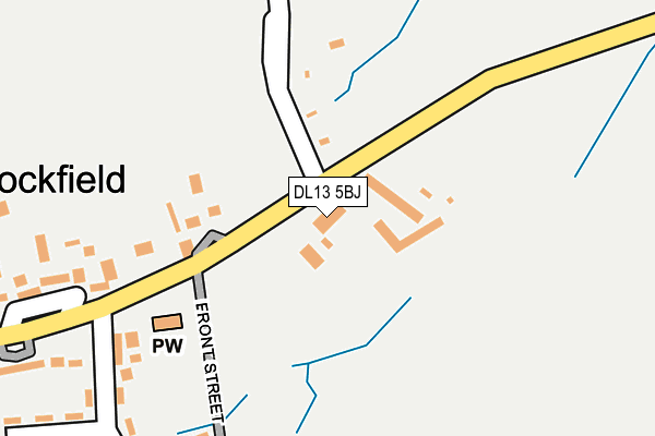 DL13 5BJ map - OS OpenMap – Local (Ordnance Survey) DL13 5BJ map - OS OpenMap – Local (Ordnance Survey)