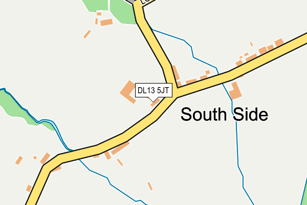 DL13 5JT map - OS OpenMap – Local (Ordnance Survey) DL13 5JT map - OS OpenMap – Local (Ordnance Survey)