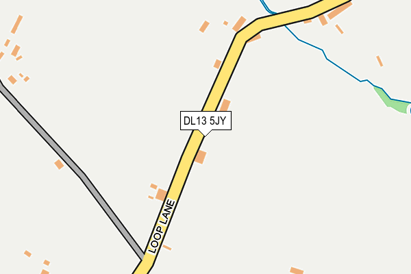 DL13 5JY map - OS OpenMap – Local (Ordnance Survey) DL13 5JY map - OS OpenMap – Local (Ordnance Survey)