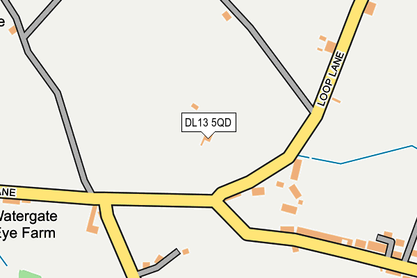 DL13 5QD map - OS OpenMap – Local (Ordnance Survey) DL13 5QD map - OS OpenMap – Local (Ordnance Survey)