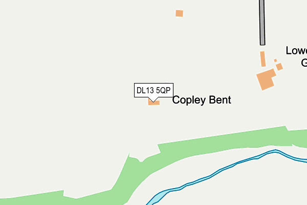 DL13 5QP map - OS OpenMap – Local (Ordnance Survey) DL13 5QP map - OS OpenMap – Local (Ordnance Survey)