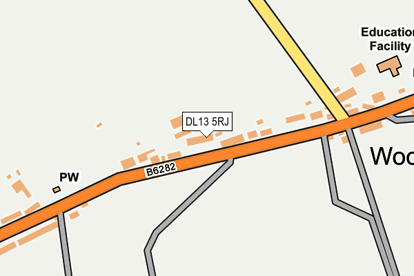 DL13 5RJ map - OS OpenMap – Local (Ordnance Survey) DL13 5RJ map - OS OpenMap – Local (Ordnance Survey)