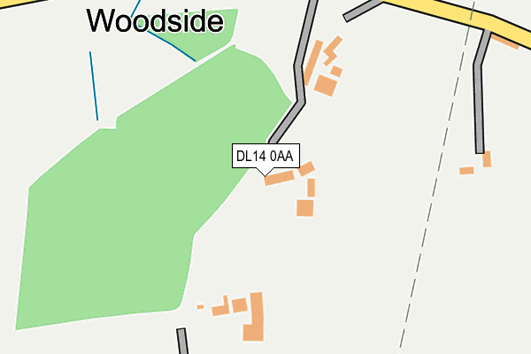DL14 0AA map - OS OpenMap – Local (Ordnance Survey) DL14 0AA map - OS OpenMap – Local (Ordnance Survey)