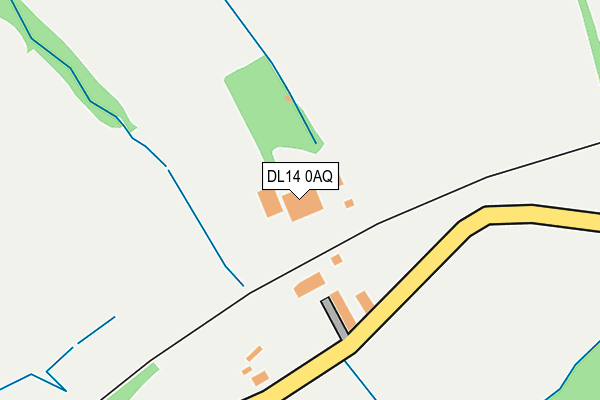 DL14 0AQ map - OS OpenMap – Local (Ordnance Survey) DL14 0AQ map - OS OpenMap – Local (Ordnance Survey)