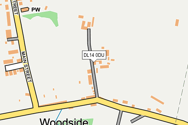 DL14 0DU map - OS OpenMap – Local (Ordnance Survey) DL14 0DU map - OS OpenMap – Local (Ordnance Survey)