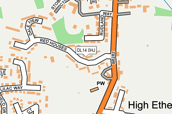 DL14 0HJ map - OS OpenMap – Local (Ordnance Survey) DL14 0HJ map - OS OpenMap – Local (Ordnance Survey)