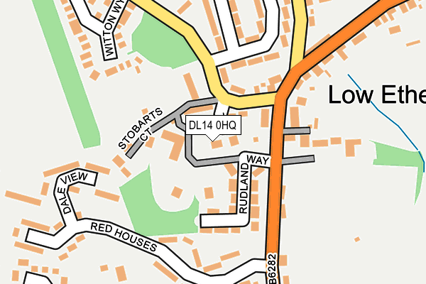 DL14 0HQ map - OS OpenMap – Local (Ordnance Survey) DL14 0HQ map - OS OpenMap – Local (Ordnance Survey)