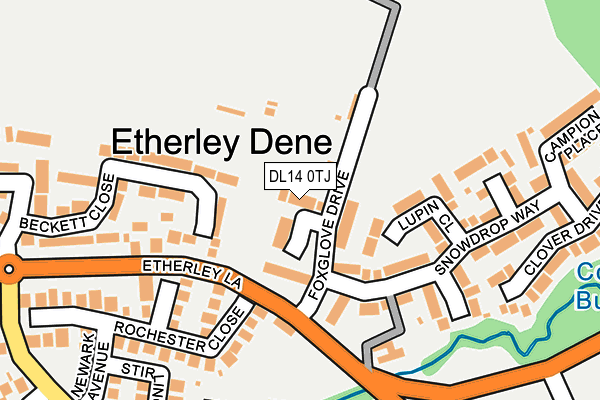DL14 0TJ map - OS OpenMap – Local (Ordnance Survey) DL14 0TJ map - OS OpenMap – Local (Ordnance Survey)