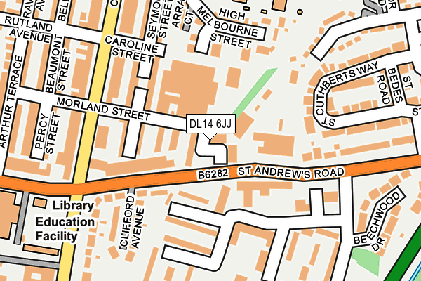 DL14 6JJ map - OS OpenMap – Local (Ordnance Survey) DL14 6JJ map - OS OpenMap – Local (Ordnance Survey)