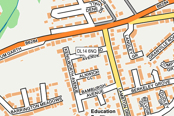 DL14 6NQ map - OS OpenMap – Local (Ordnance Survey) DL14 6NQ map - OS OpenMap – Local (Ordnance Survey)