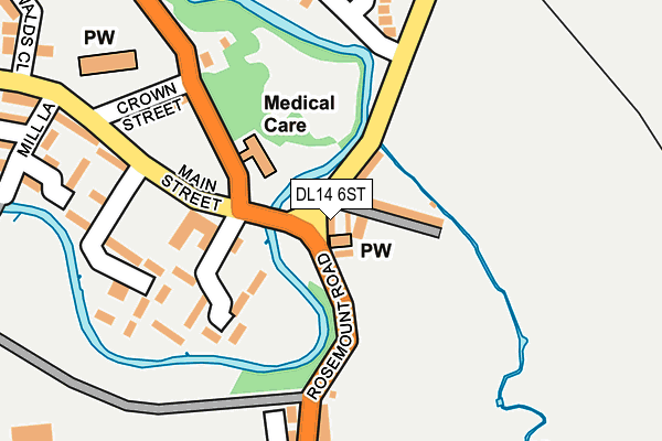 DL14 6ST map - OS OpenMap – Local (Ordnance Survey) DL14 6ST map - OS OpenMap – Local (Ordnance Survey)