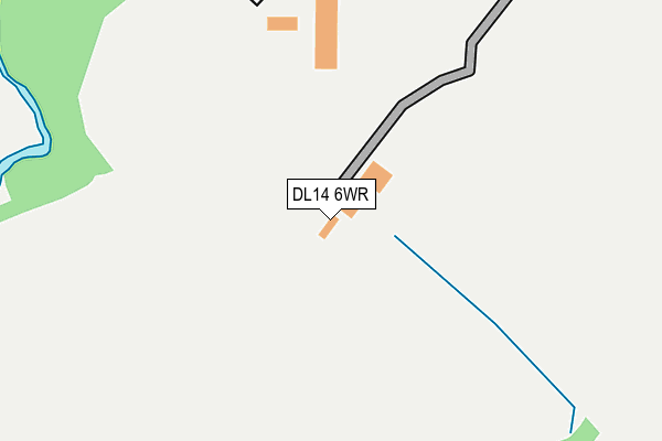 DL14 6WR map - OS OpenMap – Local (Ordnance Survey) DL14 6WR map - OS OpenMap – Local (Ordnance Survey)