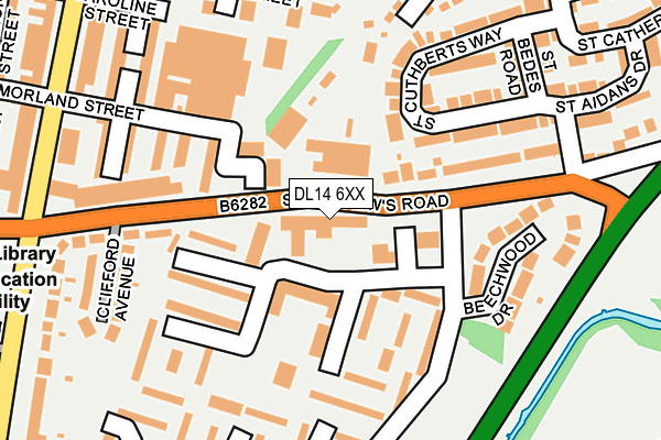 DL14 6XX map - OS OpenMap – Local (Ordnance Survey) DL14 6XX map - OS OpenMap – Local (Ordnance Survey)