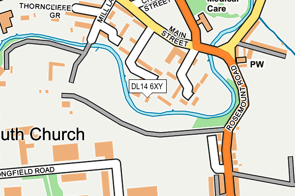 DL14 6XY map - OS OpenMap – Local (Ordnance Survey) DL14 6XY map - OS OpenMap – Local (Ordnance Survey)