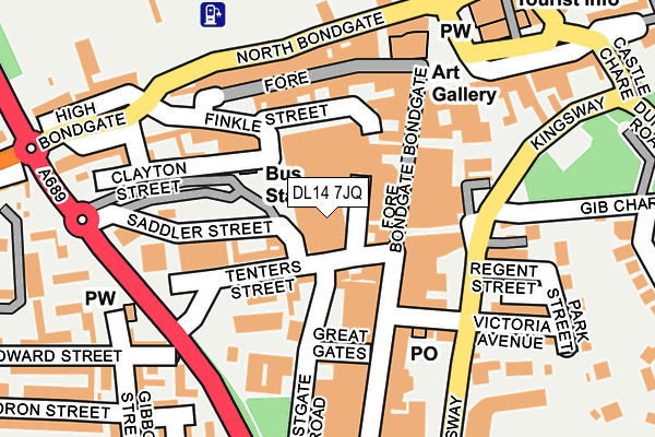 DL14 7JQ map - OS OpenMap – Local (Ordnance Survey) DL14 7JQ map - OS OpenMap – Local (Ordnance Survey)