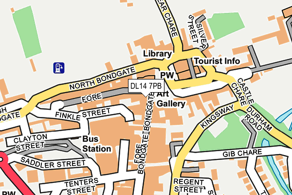 DL14 7PB map - OS OpenMap – Local (Ordnance Survey) DL14 7PB map - OS OpenMap – Local (Ordnance Survey)
