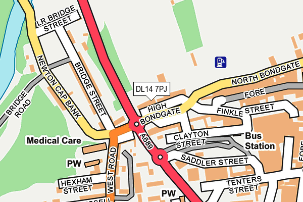 DL14 7PJ map - OS OpenMap – Local (Ordnance Survey) DL14 7PJ map - OS OpenMap – Local (Ordnance Survey)