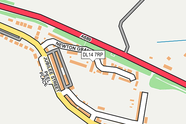 DL14 7RP map - OS OpenMap – Local (Ordnance Survey) DL14 7RP map - OS OpenMap – Local (Ordnance Survey)